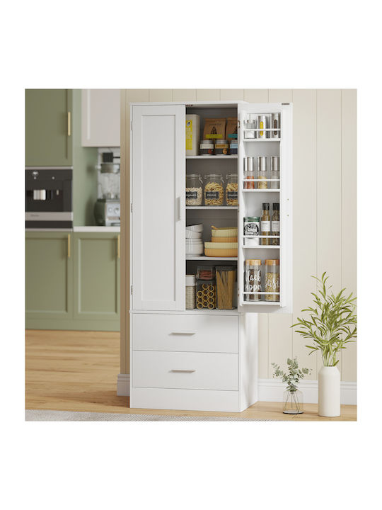 Floor Cabinet White 60x40x159cm