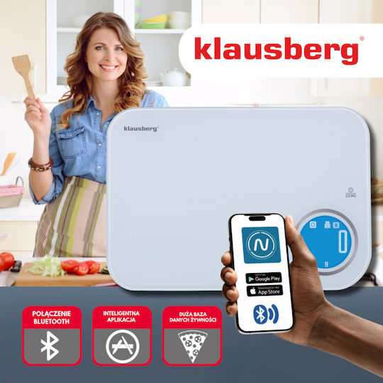Klausberg Digital Kitchen Scale Up To 10kg White