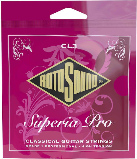 Rotosound Superia Classical Pro Μονές Χορδές Nylon Κλασικής Κιθάρας 6τμχ High Tension