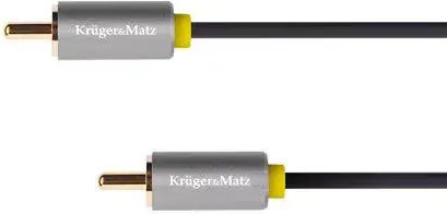 Kruger & Matz Cable RCA male - RCA male 1m KM1201
