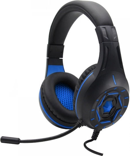Komc G314 Over Ear Gaming Headset με σύνδεση USB Μπλε