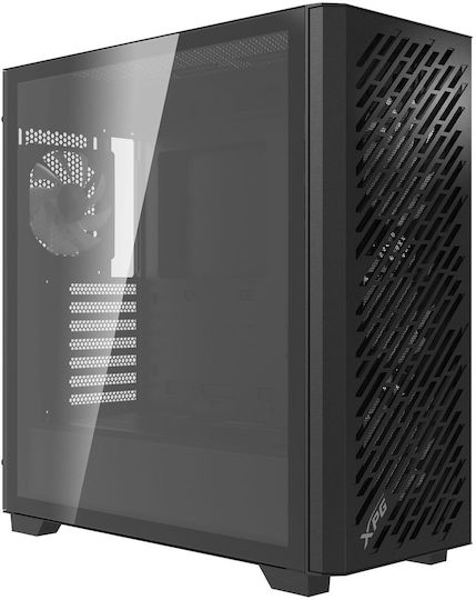 Adata XPG Valor Air Pro Gaming Midi Tower Computer Case with Side Window and ARGB Lighting Black