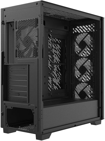 Adata XPG Valor Air Pro Gaming Midi Tower Computer Case with Side Window and ARGB Lighting Black