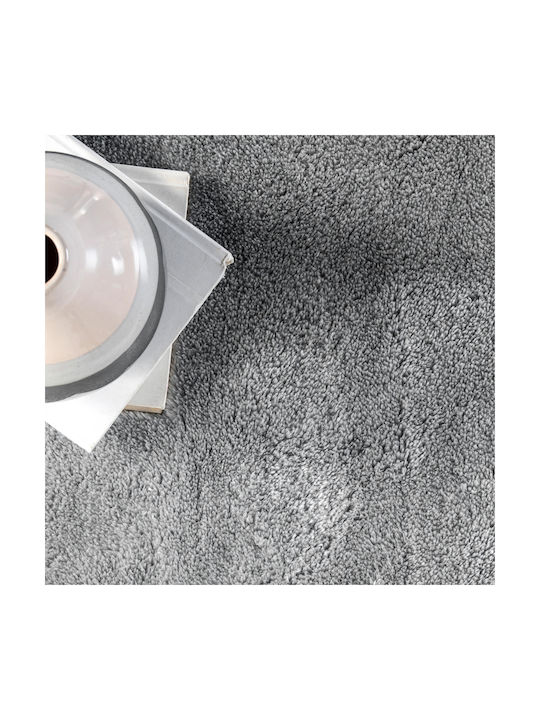 Deluxe Χαλί Ορθογώνιο Γούνινο Γκρι 150x210cm