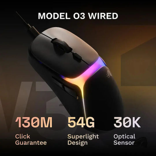 Glorious O3 Mini RGB Gaming Mouse Black