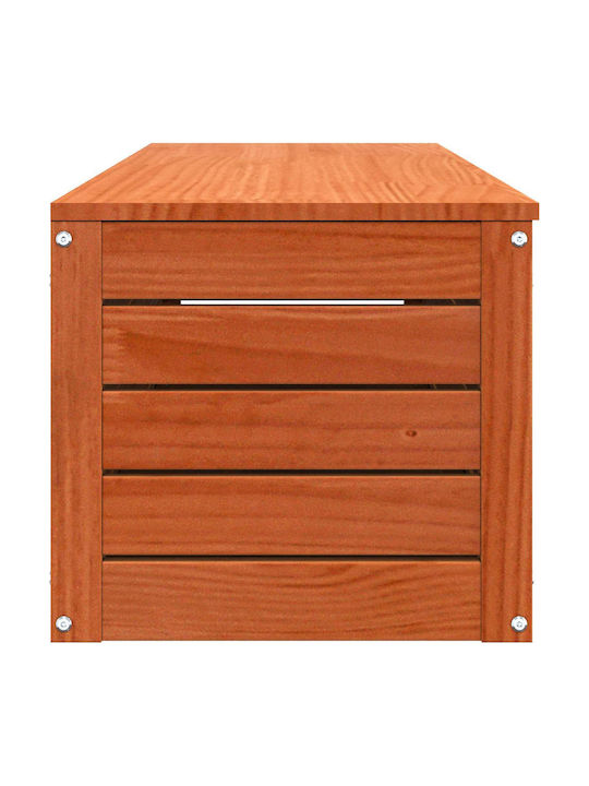 vidaXL Wooden Decorative Trunk Brown 109x36.5x33cm