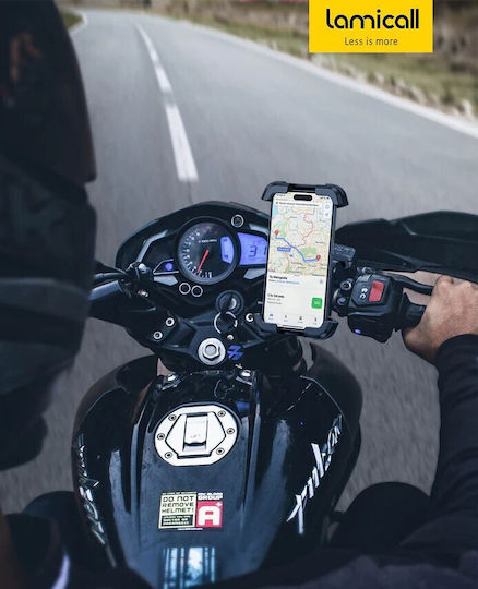 Lamicall Mount Phone Motorcycle with Adjustable Arm 4.7-6.8" for Steering Wheel