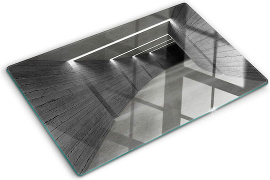 Placă Decorativă de Bucătărie din Sticlă Călită Sticlă Beton 80x52 Cm Placă Decorativă de Bucătărie din Sticlă Călită Sticlă Beton 80x52 Cm