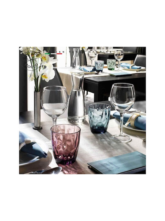 Bormioli Rocco Set of Glasses for White Wine made of Glass in Purple Color 6pcs