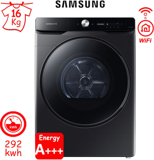 Samsung DV16DG8600BVU4 Tumble Dryer 16kg with Heat Pump