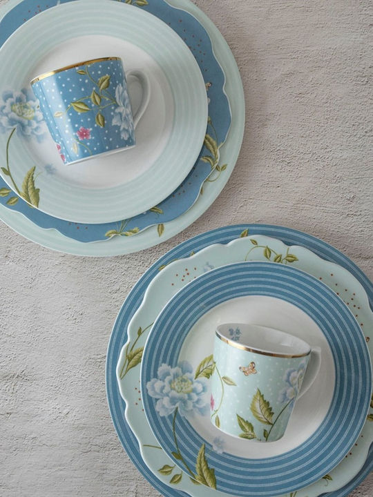Laura Ashley Seaspray Candy Πιάτο Γλυκού από Πορσελάνη Μπλε με Διάμετρο 20cm