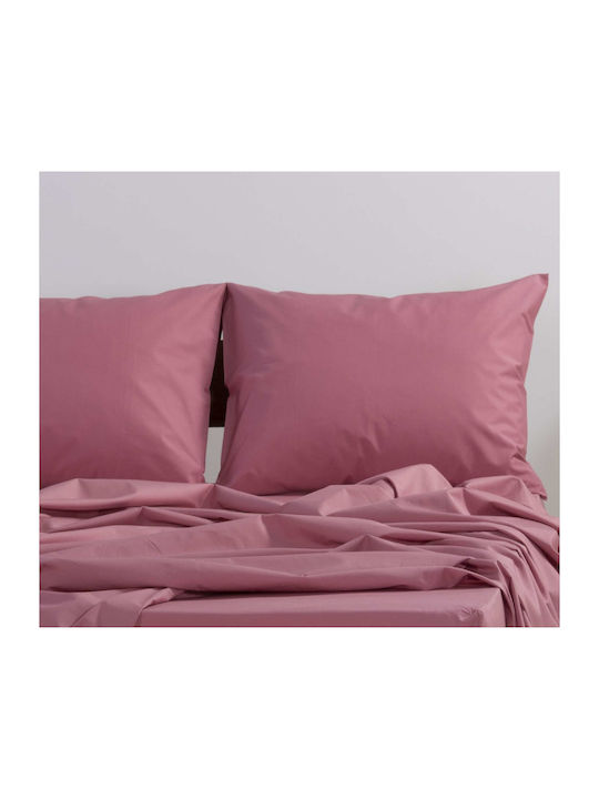 Nef-Nef Homeware Bettlaken für Einzelbett 170x270cm. Basic Bordo