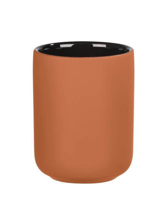 Wenko Avelino Tisch Getränkehalter Keramik Orange