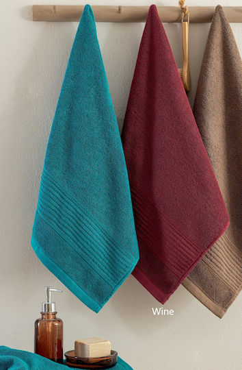 Palamaiki Hand Towel Roke 30x50cm Wine Weight 600gr/m²