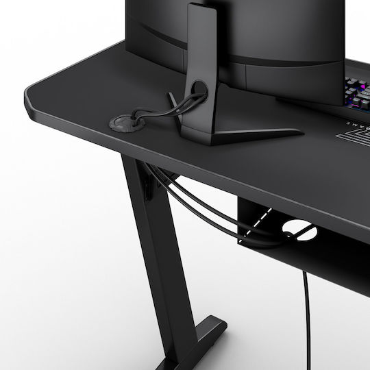 Gaming Office Nomad Wooden Black 140x60cm