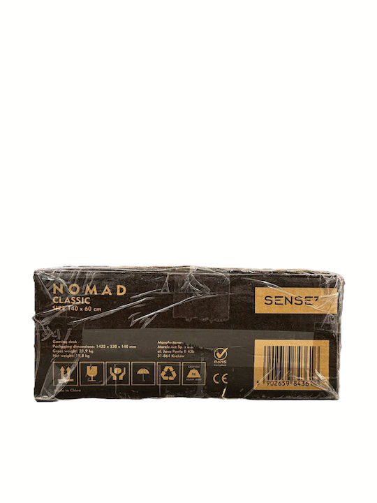 Γραφείο Gaming Nomad Ξύλινο Μαύρο 140x60εκ.