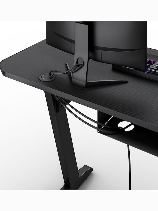 Γραφείο Gaming Γυάλινο Czarne 140x60εκ.