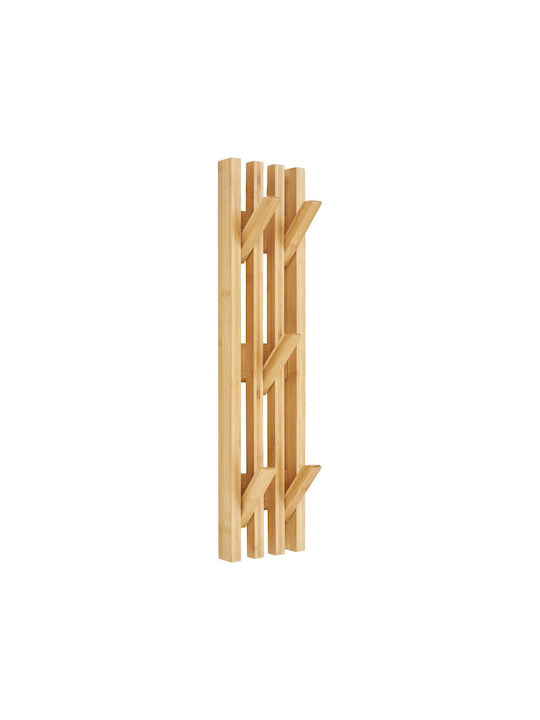House Nordic Wall Hanger 5 Hooks Brown 14x14x60cm