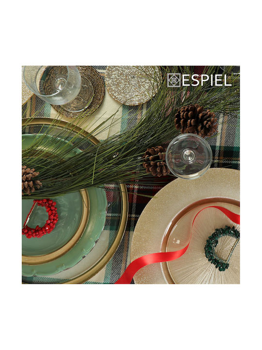 Espiel Round Plastic Silver Coaster 10cm