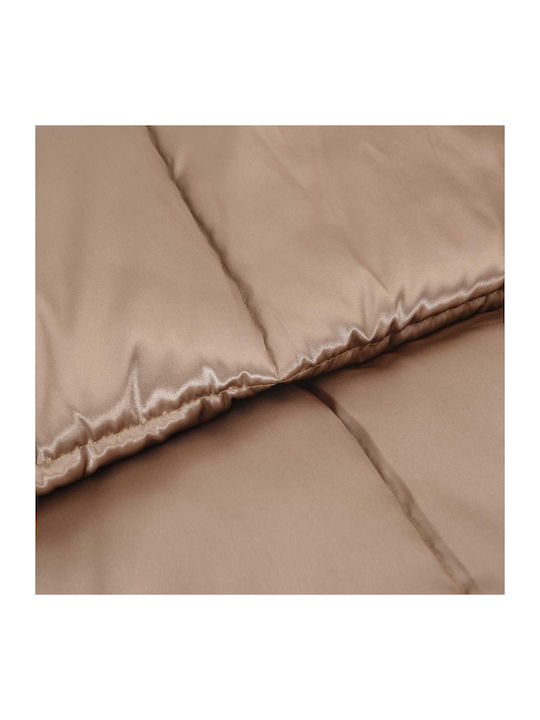 vidaXL Super King Blanket 220x200cm Gold