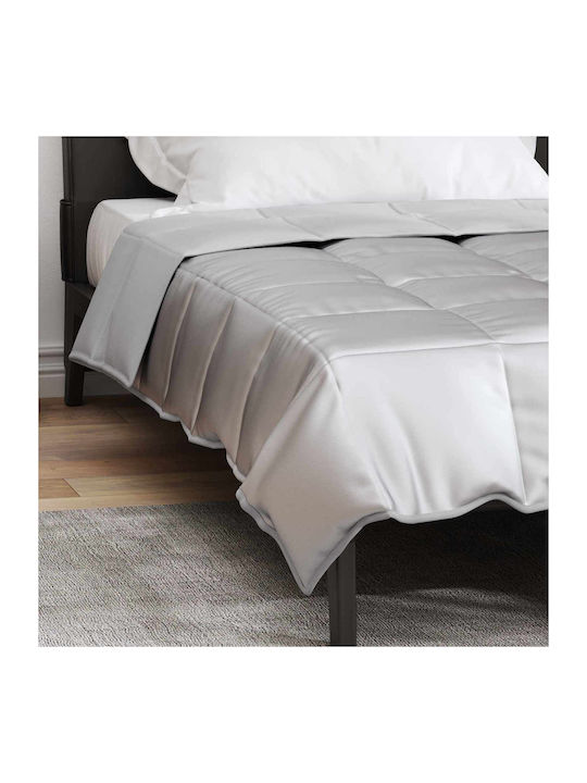 vidaXL Одеяло Двойно 200x140см. Silver
