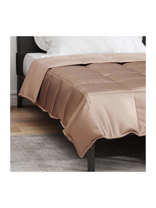 vidaXL Super King Blanket 220x140cm Gold