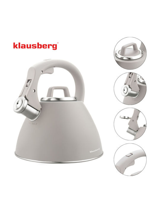 Klausberg Βραστήρας Ανοξείδωτος Μπεζ 2500ml
