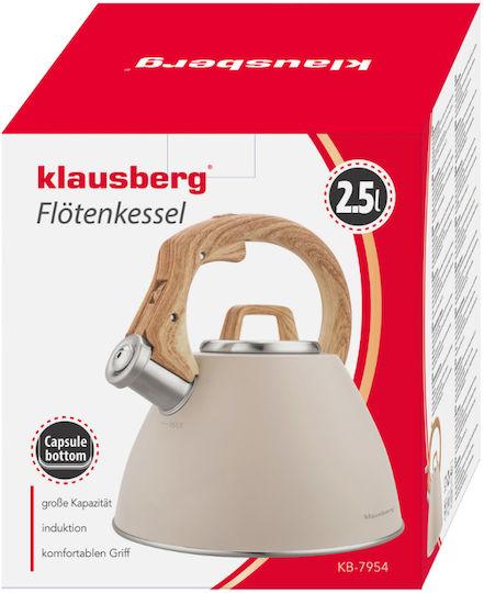 Klausberg Кана Неръждаем Бежов 2500мл