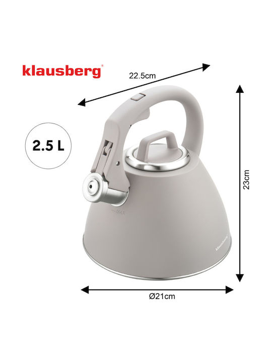 Klausberg Βραστήρας Ανοξείδωτος Μπεζ 2500ml
