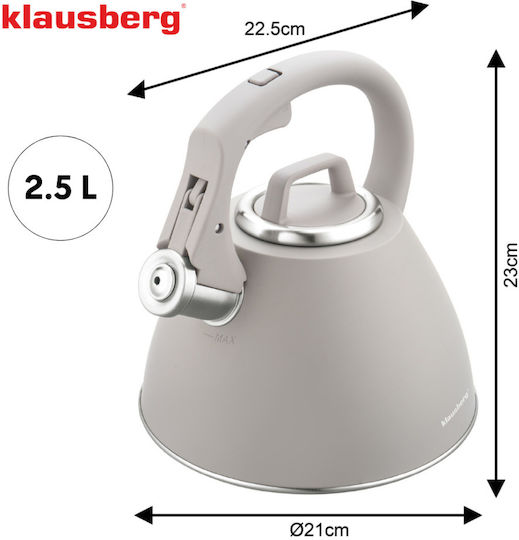 Klausberg Кана Неръждаем Бежов 2500мл