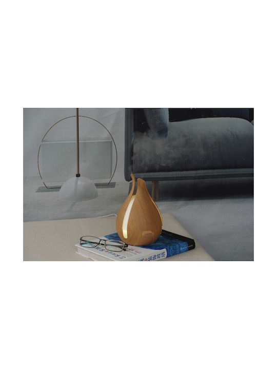 Sixu LED Aromatherapie-Diffusor Ultraschall mit Timer Braun 200ml