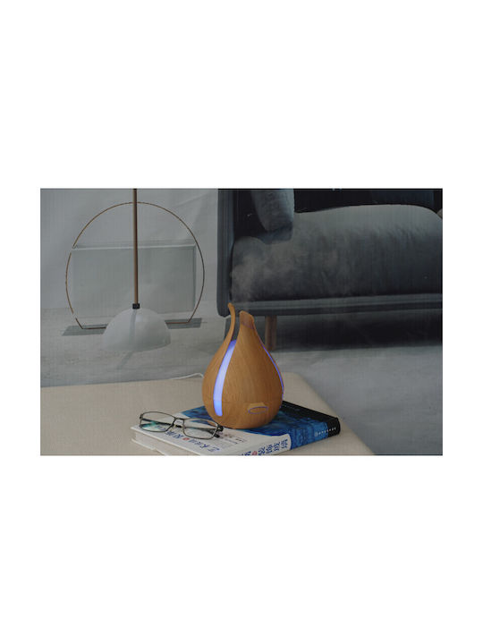 Sixu LED Aromatherapie-Diffusor Ultraschall mit Timer Braun 200ml