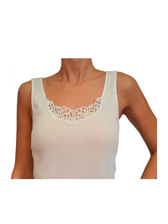 Star Women's Sleeveless T-Shirt Beige