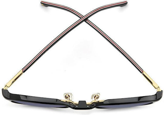 Carrera Männlich Metallisch Brillenrahmen mit Clip On Schwarz 368/C OIT
