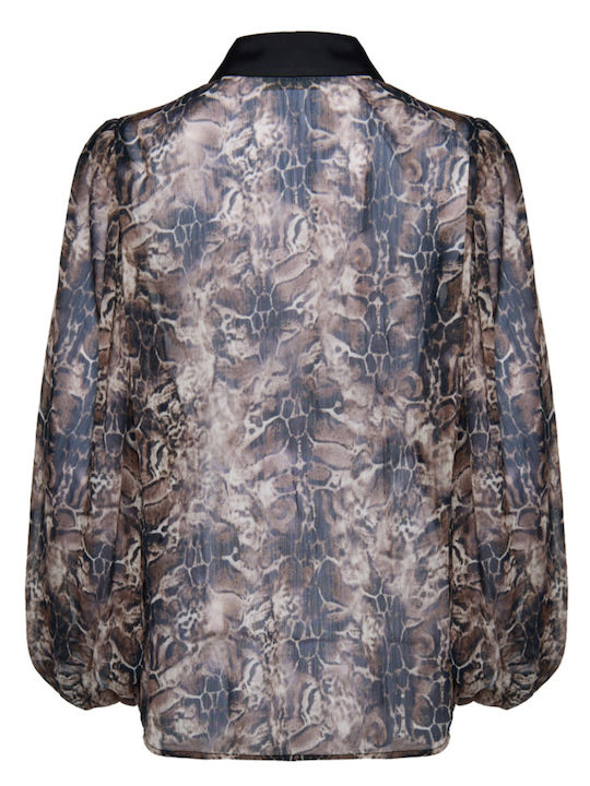 Women's Long Sleeve Shirt Brown