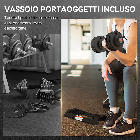 Sportnow Dumbbell 1x 24kg with Stand