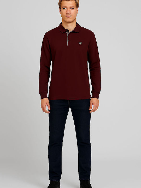 Long Sleeve Blouse Burgundy