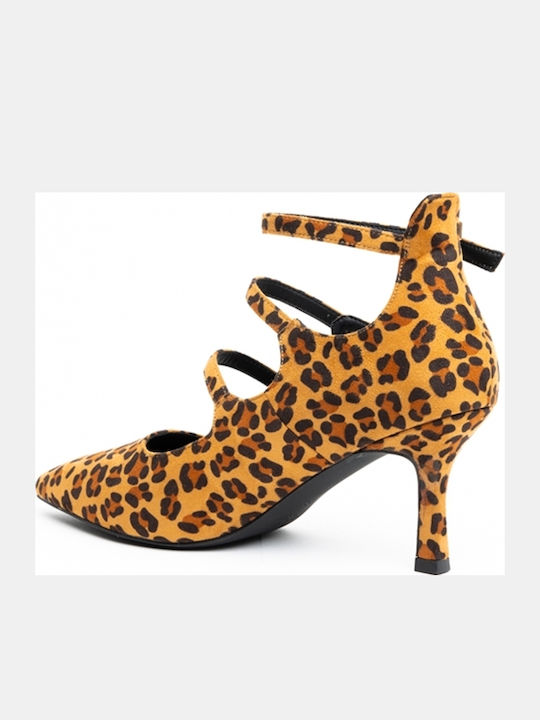 Pantofi cu toc Maro
