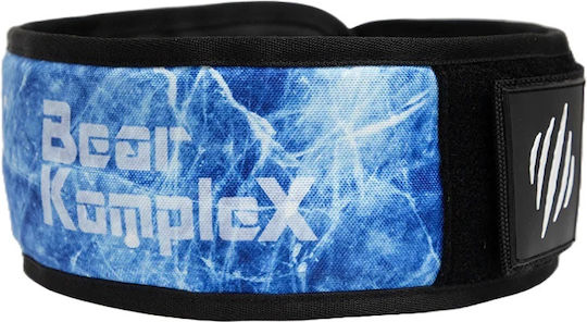 Bear Komplex Apex Premium Leather Velcro Weight Lifting Belt Subzero Blue
