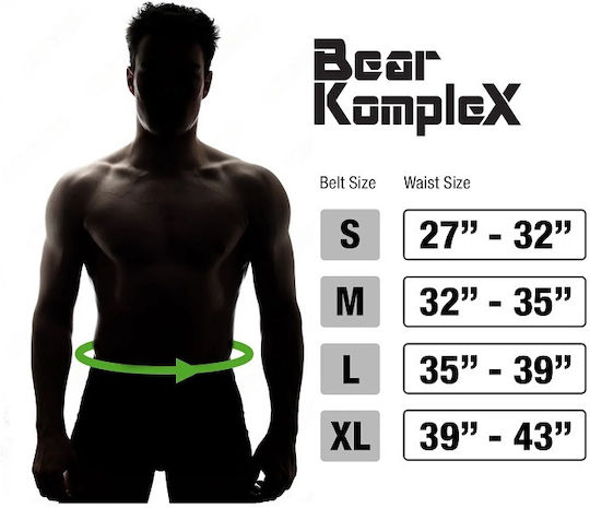 Bear Komplex Apex Premium Leather Velcro Weight Lifting Belt Subzero Blue