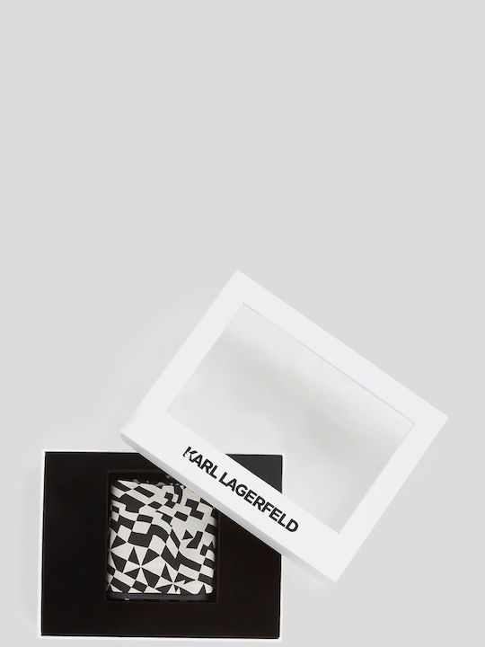 Karl Lagerfeld Women's Silk Scarf White
