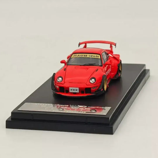 Statische Modelle Auto Porsche RWB 993 Supreme Low Tail Rot Maßstab 1:64