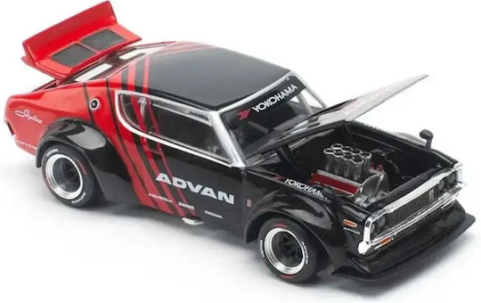 Machetă Mașină Nissan Skyline Gt-r Drift Kenmeri Advan Livery Scara 1:64 Pop Race