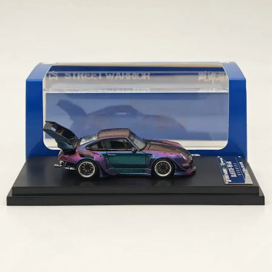 Macheta Auto Porsche Rwb 993 Chameleon High Tail Violet 1:64 Street Weapon