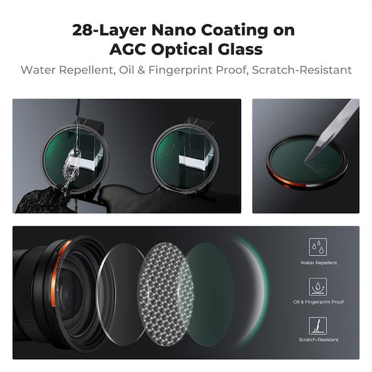 K&F Concept CPL / Adapter / ND / DiffusionFilter Kit 67mm for Camera Lenses
