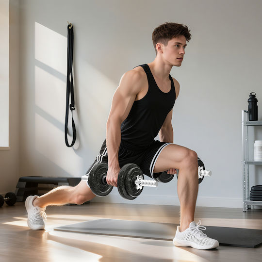 Sportnow Αλτήρες Σετ με Μπάρα Συνολικού Βάρους 20kg