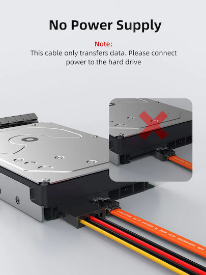 Cabletime - Cable 50cm Πορτοκαλί