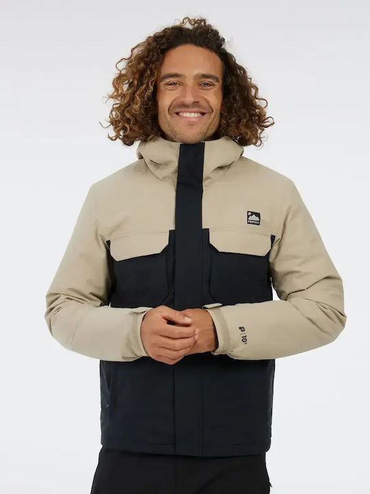 Protest Snowjacket 65752008-567 Ανδρικό Μπουφάν για Σκι & Snowboard Μπεζ