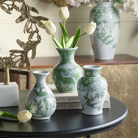 Artekko Decorative Vase Melania White 10x10x15.5cm