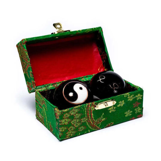 Mingi Terapeutice de Meditație 2 Bucăți Oțel Zen Meditation Hand Balls Yin Yang